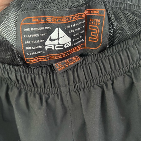 Nike ACG Black Outer Layer 3 Storm Fit Pull-On Outdoor Snow Pants Size XL - Picture 5 of 12